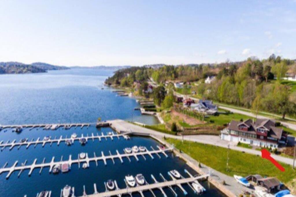 Leilighet Ved Sjoen Med Strand Porsgrunn Exterior foto